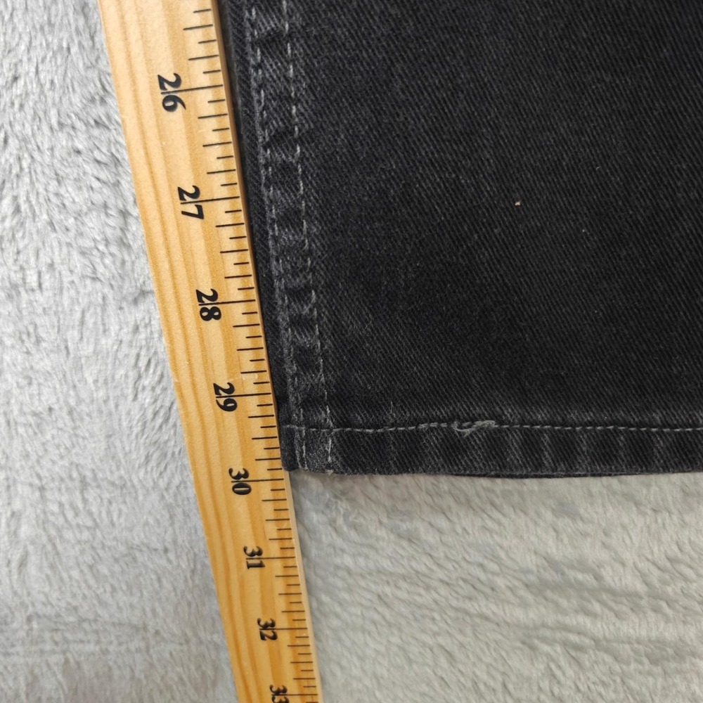 Vintage Levi's 550 Black Relaxed Fit Jeans Canada Black Men's 33x30 (Fits 32x30) - Picture 4 of 16